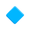 Small Blue Diamond emoji on Messenger